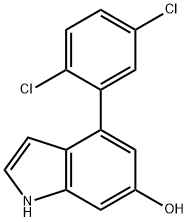 4-(2,5-Dichlorophenyl)-6-hydroxyindole,1361862-73-8,结构式