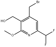 4-(Bromomethyl)-6-(difluoromethyl)-2-methoxypyridine-3-methanol 结构式