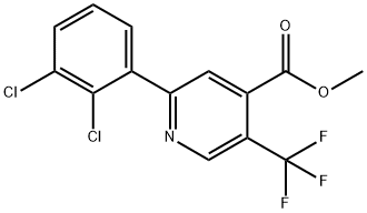 Methyl 2-(2,3-dichlorophenyl)-5-(trifluoromethyl)isonicotinate 结构式