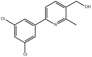 6-(3,5-Dichlorophenyl)-2-methylpyridine-3-methanol 结构式