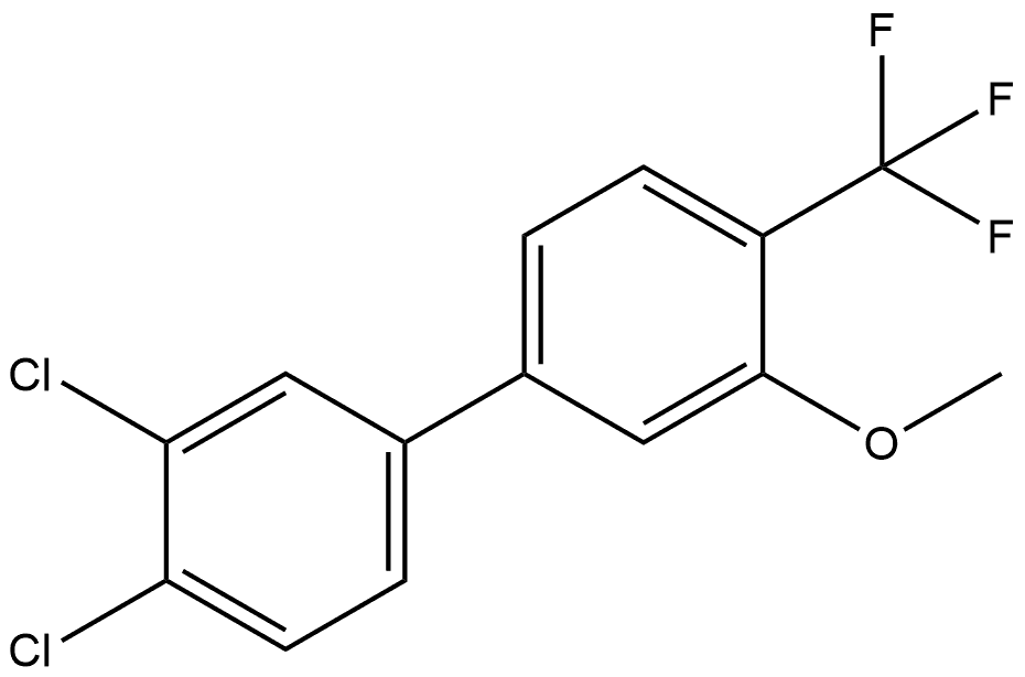 3,4-Dichloro-3'-methoxy-4'-(trifluoromethyl)-1,1'-biphenyl Structure