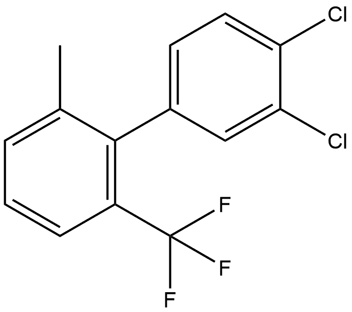 3',4'-Dichloro-2-methyl-6-(trifluoromethyl)-1,1'-biphenyl Struktur