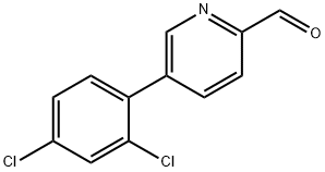 5-(2,4-Dichlorophenyl)picolinaldehyde 结构式