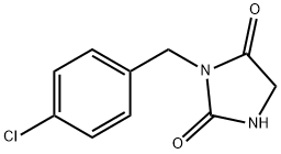 2,4-Imidazolidinedione, 3-[(4-chlorophenyl)methyl]- Structure