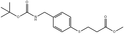 1362160-39-1 Propanoic acid, 3-[[4-[[[(1,1-dimethylethoxy)carbonyl]amino]methyl]phenyl]thio]-, methyl ester