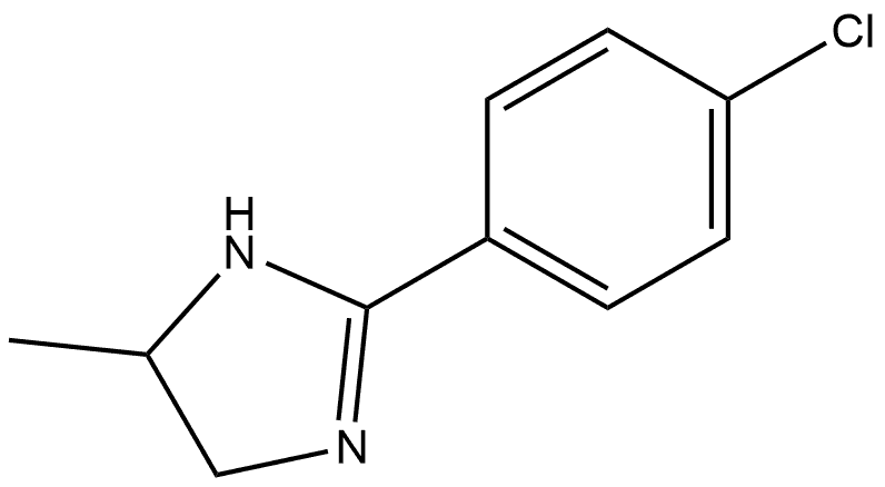 2-(4-氯苯基)-5-甲基-4,5-二氢-1H-咪唑 结构式