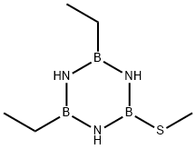Borazine, 2,4-diethyl-6-(methylthio)- Structure