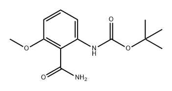 Carbamic acid, [2-(aminocarbonyl)-3-methoxyphenyl]-, 1,1-dimethylethyl ester (9CI) Structure