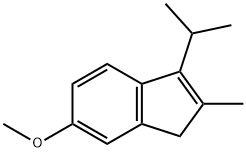 1H-Indene, 6-methoxy-2-methyl-3-(1-methylethyl)- Structure