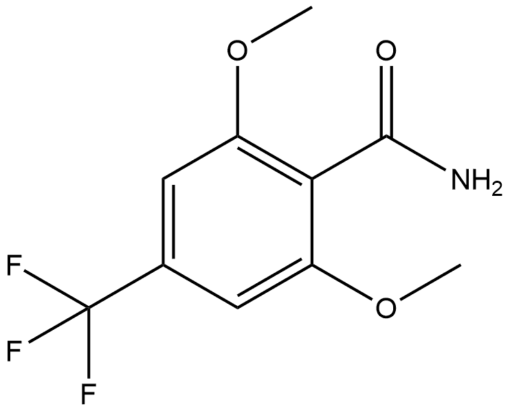 2,6-Dimethoxy-4-(trifluoromethyl)benzamide Structure