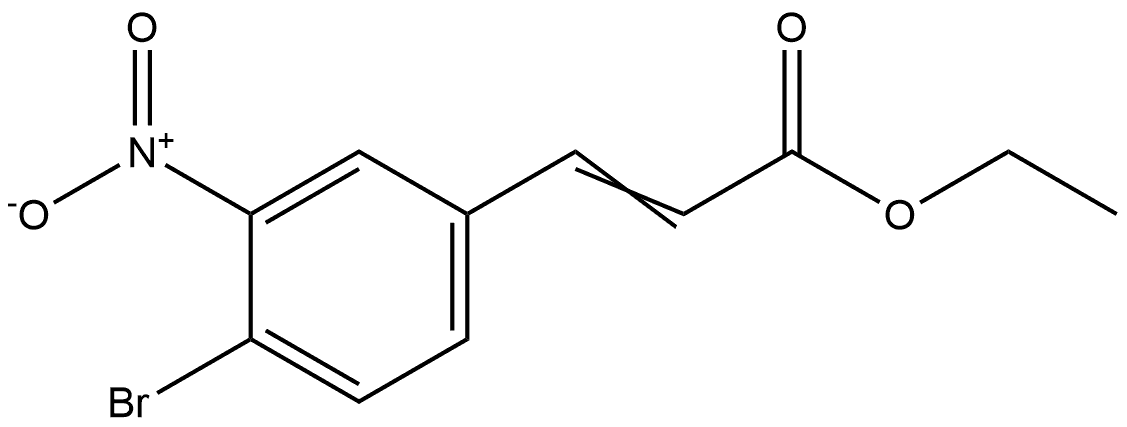 ethyl 3-(4-bromo-3-nitrophenyl)acrylate Structure