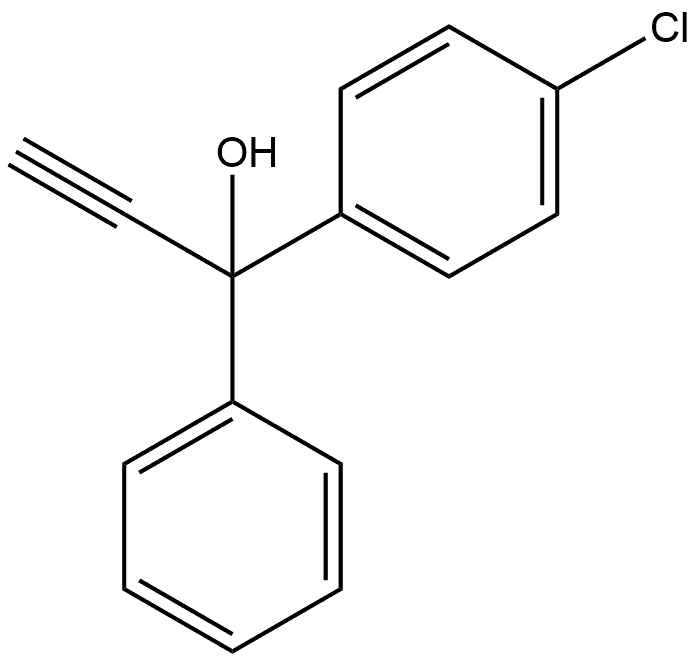 Benzenemethanol, 4-chloro-α-ethynyl-α-phenyl- Structure