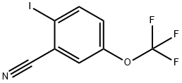 2-Iodo-5-(trifluoromethoxy)benzonitrile 化学構造式