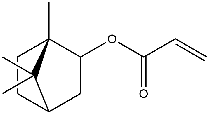 2-Propenoic acid, 1,7,7-trimethylbicyclo[2.2.1]hept-2-yl ester, (1S-exo)- (9CI) 化学構造式