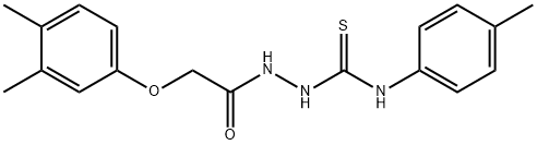 Acetic acid, 2-(3,4-dimethylphenoxy)-, 2-[[(4-methylphenyl)amino]thioxomethyl]hydrazide