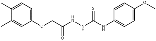 Acetic acid, 2-(3,4-dimethylphenoxy)-, 2-[[(4-methoxyphenyl)amino]thioxomethyl]hydrazide