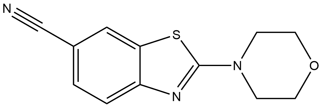 2-(4-Morpholinyl)-6-benzothiazolecarbonitrile 结构式