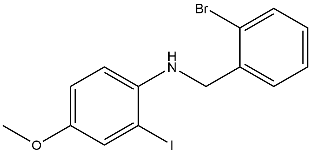 2-Bromo-N-(2-iodo-4-methoxyphenyl)benzenemethanamine,1364804-92-1,结构式