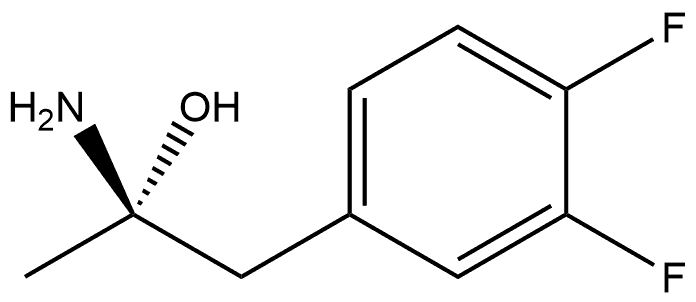 Benzenepropanol, β-amino-3,4-difluoro-, (βS)- 化学構造式