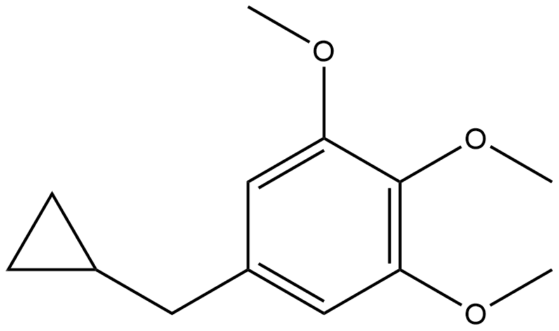 5-(Cyclopropylmethyl)-1,2,3-trimethoxybenzene Structure