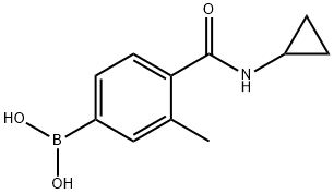 Boronic acid, B-[4-[(cyclopropylamino)carbonyl]-3-methylphenyl]- Structure