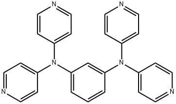 1,3-Benzenediamine, N1,N1,N3,N3-tetra-4-pyridinyl- 化学構造式