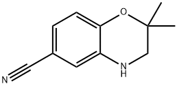 2,2-二甲基-3,4-二氢-2H-苯并[B][1,4]恶嗪-6-甲腈,136544-09-7,结构式