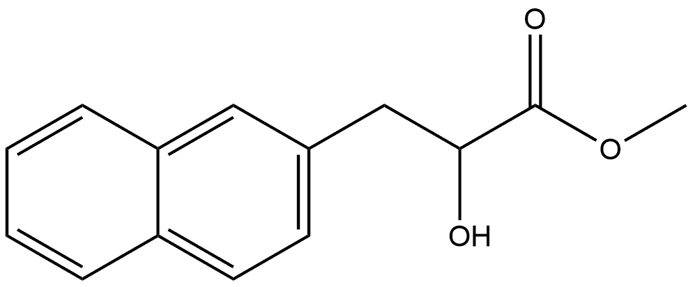 2-Naphthalenepropanoic acid, α-hydroxy-, methyl ester Structure