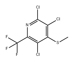 2,3,5-三氯-4-(甲硫基)-6-(三氟甲基)吡啶, 136583-93-2, 结构式