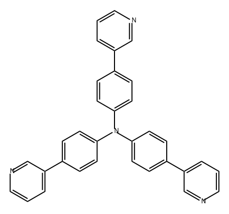 Benzenamine, 4-(3-pyridinyl)-N,N-bis[4-(3-pyridinyl)phenyl]- Structure