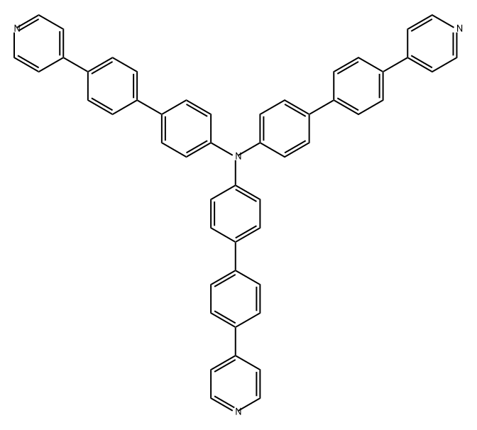 4'-(4-吡啶基)-N,N-双[4'-(4-吡啶基)[1,1'-联苯]-4-基][1,1'-联苯]-4-胺,1366292-41-2,结构式