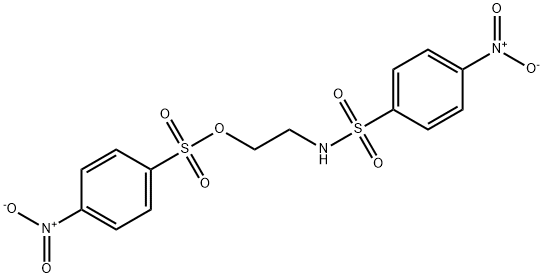 Benzenesulfonic acid, 4-nitro-, 2-[[(4-nitrophenyl)sulfonyl]amino]ethyl ester Structure