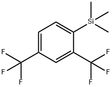 Benzene, 2,4-bis(trifluoromethyl)-1-(trimethylsilyl)- Structure