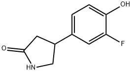 4-(3-fluoro-4-hydroxyphenyl)pyrrolidin-2-one Struktur