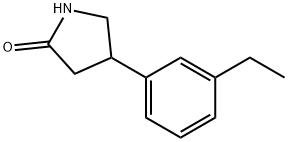 4-(3-ethylphenyl)pyrrolidin-2-one Struktur