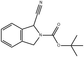 2H-Isoindole-2-carboxylic acid, 1-cyano-1,3-dihydro-, 1,1-dimethylethyl ester Structure