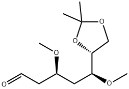 D-ribo-Heptose, 2,4-dideoxy-3,5-di-O-methyl-6,7-O-(1-methylethylidene)-,136759-86-9,结构式