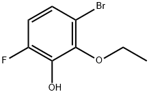 3-溴-2-乙氧基-6-氟苯酚, 1367707-23-0, 结构式