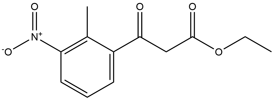 Ethyl 3-(2-methyl-3-nitrophenyl)-3-oxopropanoate Structure