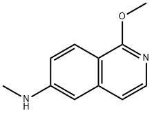 1-Methoxy-N-methylisoquinolin-6-amine 化学構造式