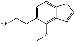 2-(4-methoxy-1-benzothiophen-5-yl)ethan-1-amine hydrochloride 结构式