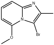 3-bromo-5-methoxy-2-methylimidazo[1,2-a]pyridine,1367940-91-7,结构式