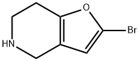 2-Bromo-4,5,6,7-tetrahydrofuro[3,2-c]pyridine 化学構造式