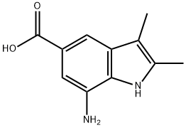 7-Amino-2,3-dimethyl-1H-indole-5-carboxylic acid Structure