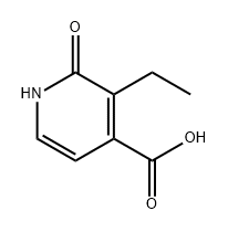 4-Pyridinecarboxylic acid, 3-ethyl-1,2-dihydro-2-oxo- Struktur