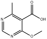 4-methoxy-6-methylpyrimidine-5-carboxylic acid,1367988-23-5,结构式