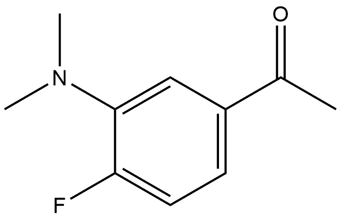 1-[3-(Dimethylamino)-4-fluorophenyl]ethanone Structure