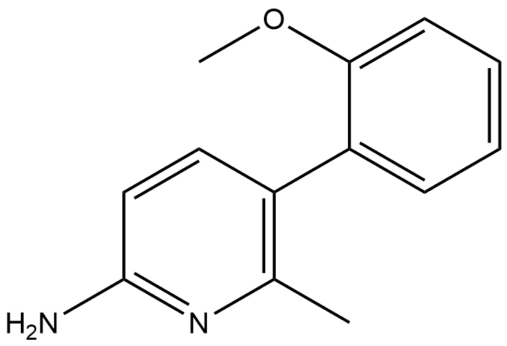 5-(2-Methoxyphenyl)-6-methyl-2-pyridinamine Struktur