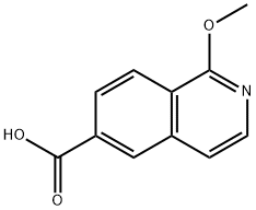 6-Isoquinolinecarboxylic acid, 1-methoxy- Struktur