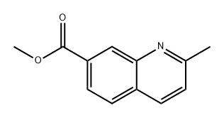 7-Quinolinecarboxylic acid, 2-methyl-, methyl ester Struktur